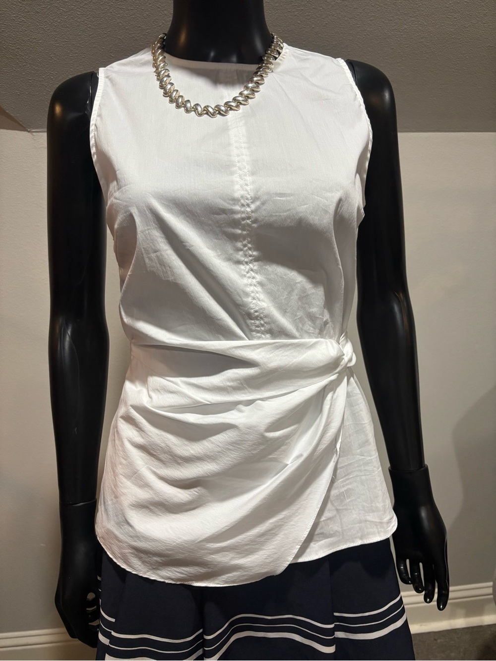 New Jason Wu white wrap top sleeveless NWT S XS $48